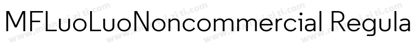 MFLuoLuoNoncommercial Regular字体转换